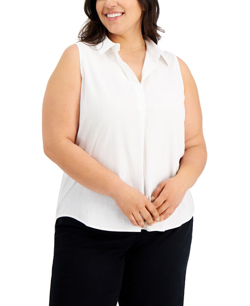 Style & Co Plus Size Woven Sleeveless Top